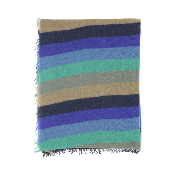 Faliero Sarti Strippy Cashmere Scarf - NWT - Picture 1 of 3